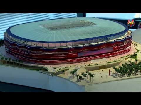 فيديو برشلونة يعرض مجسمات كامب نو الجديد للجمهور