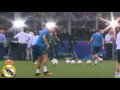 بالفيديو  مهارات كريستيانو رونالدو تخطف الأضواء من زملائه