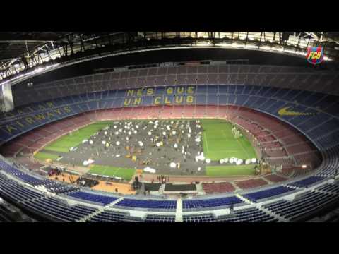 حفل صاخب في كامب نو برشلونة