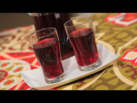 طريقة عمل مشروب كركديه بالقرفة والصودا