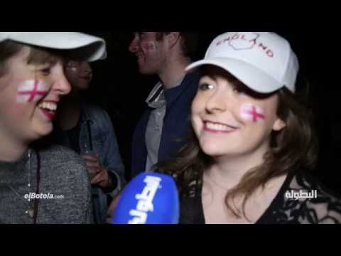 فيديو تعبيرات وجوه جماهير إنكلترا