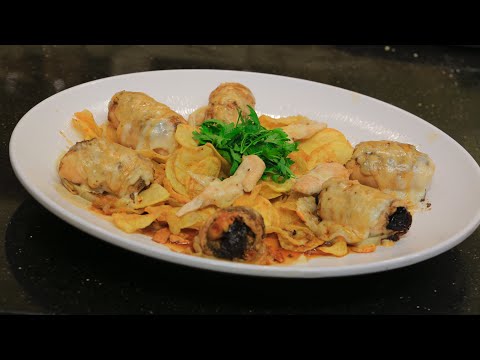 طريقة عمل لفائف الدجاج بالياميش