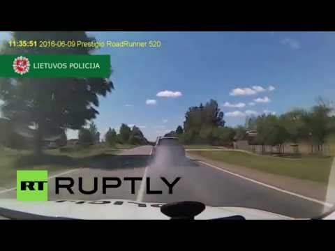 مطاردة سارق سيارة مثيرة للإعجاب