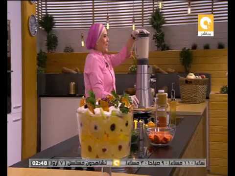 فيديو طريقة عمل عصير الرمان باللبن