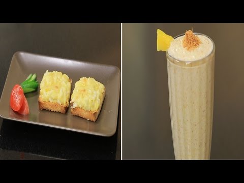 توست الفرن  سموذي الكنافة بالمانجو