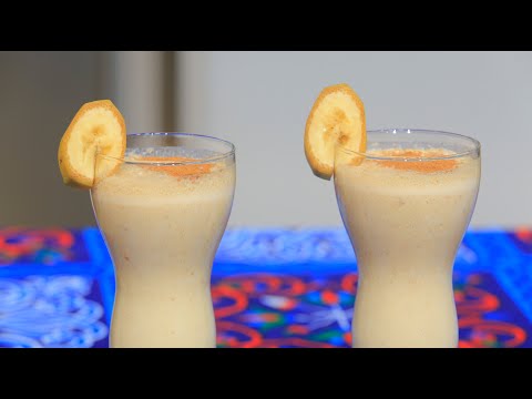 طريقة عمل مشروب التمر بالموز