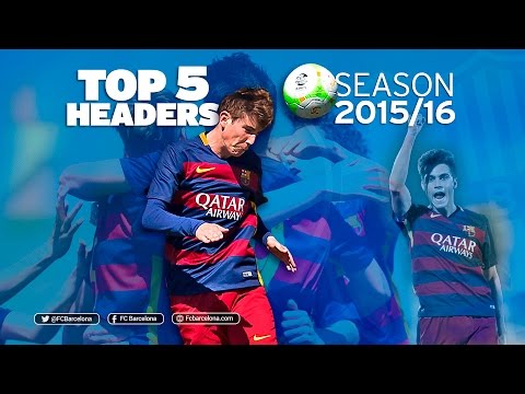 أفضل 5 أهداف بالرأس لأكاديمية برشلونة