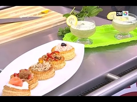 بالفيديو طريقة تحضير فوليفو متنوع  vol au vent varié  مع الشاف الهادي