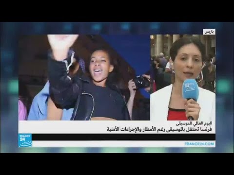 بالفيديو احتفالات بعيد الموسيقى رغم الأمطار والإجراءات الأمنية