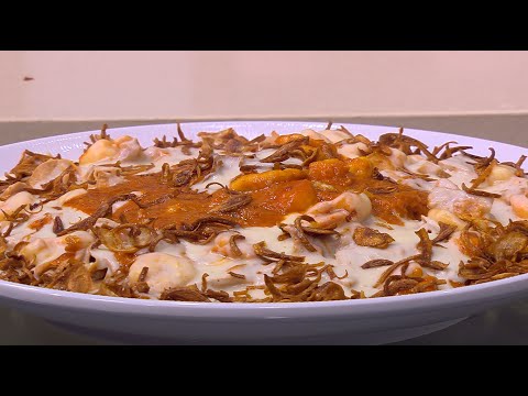 طريقة عمل فتة الكشك بالجمبري