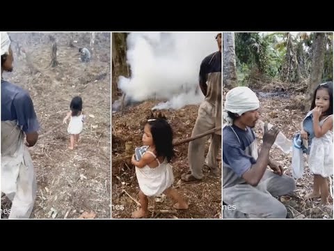 طفلة تقود والدها الأعمى يوميًا للعمل