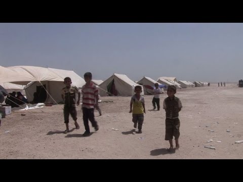 بالفيديو النازحون من الفلوجة في العراق يعيشون أوضاعًا إنسانية مزرية جدًا