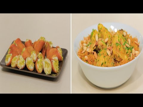 دجاج بالشعرية وقطايف بالمهلبية