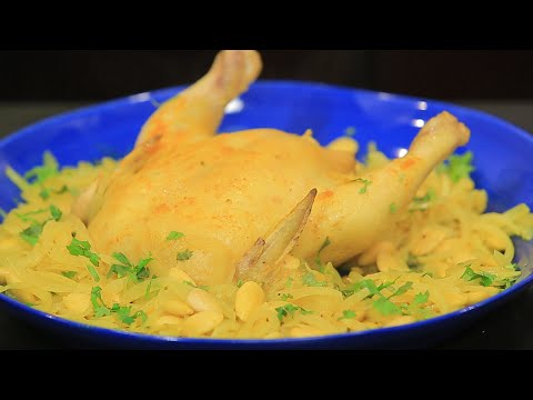 طريقة عمل دجاجة مع رز القدرة