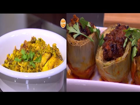 خرشوف محشي ودجاج بالزعفران