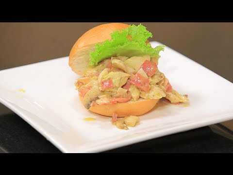 طريقة عمل سندويتش دجاج بصوص الكاربونارا