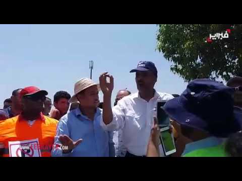 بالفيديو شاهد أصحاب الحافلات ينتفضن في مطار مراكش المنارة