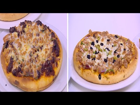 شاهد طريقة عمل بيتزا مشكلة