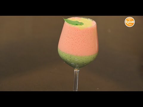 طريقة عمل عصير الطبقات الملون