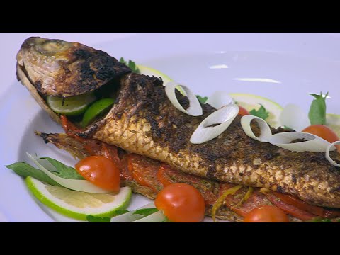 طريقة عمل سمك بوري مشوي