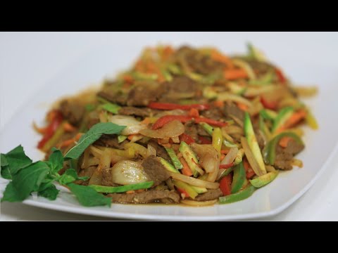 بالفيديو شاهد طريقة عمل فاهيتا لحمة وخضار