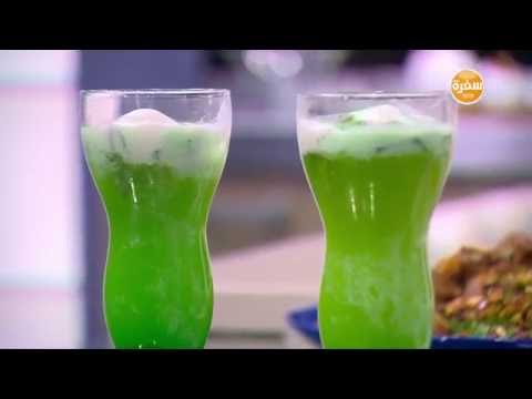 بالفيديو  طريقة عمل عصير نعناع بالايس كريم