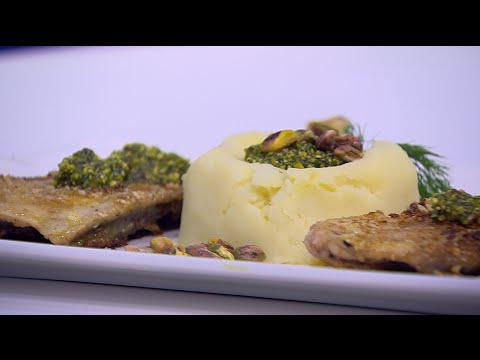 شاهد طريقة عمل سمك موسى بالفسدق و صوص البيستو