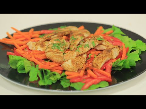 شاهد طريقة عمل سلطة صدور فراخ