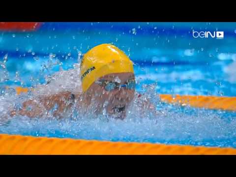 رقم قياسي جديد في مسابقة سيدات 100م فراشة
