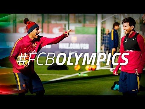 فيديو لاعبو برشلونة يتجاهلون هزيمة ليفربول بتحدي السلة