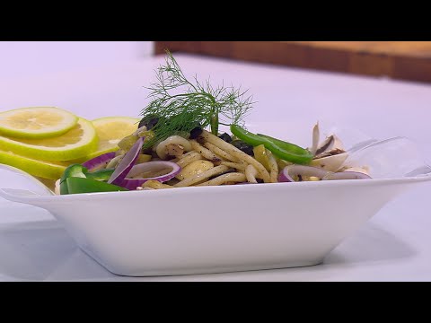 طريقة عمل سلطة كاليماري بالمشروم