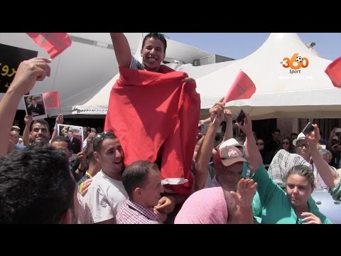 إستقبال البطل إسماعيل البگاري في مطار محمد الخامس