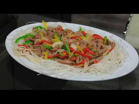 بالفيديو  طريقة عمل سلطة اللحم بالهويزن صوص