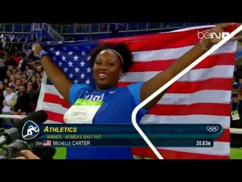 بالفيديو الأميركية كارتر تفوز بذهبية رمي الكرة الحديدة للسيدات في البرازيل