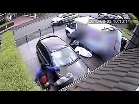 شاهد لصوص يهاجمون امرأة ويسرقون منزلها