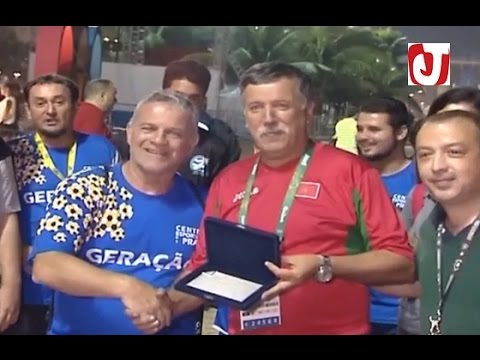 الفريق المغربي لكرة القدم الشاطئية في مباراة ودية