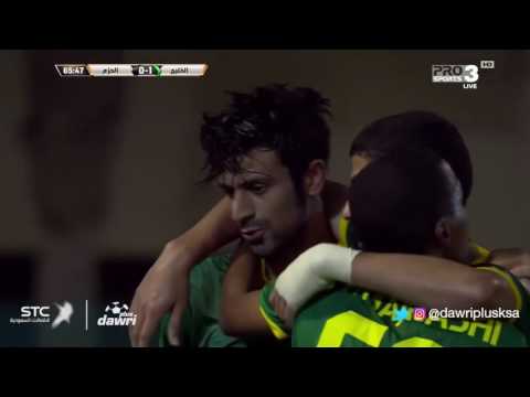 شاهد ملخص مباراة الخليج والحزم