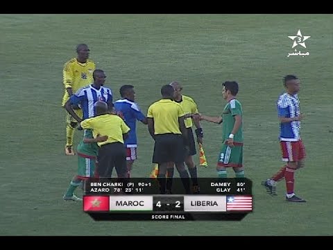 اللقاء الودي بين المنتخب الوطني ونظيره لليبيري