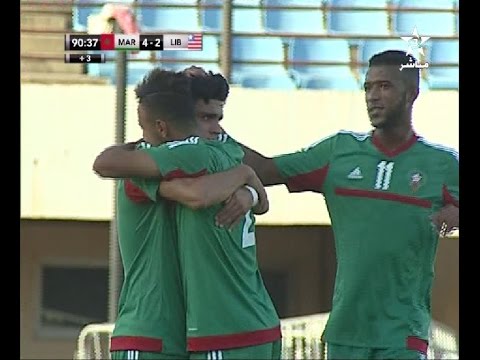 الهدف الرابع للمنتخب الوطني في مرمى ليبيريا