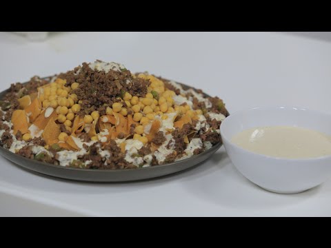 طريقة عمل فتة حمص باللحمة المفرومة و الطحينة