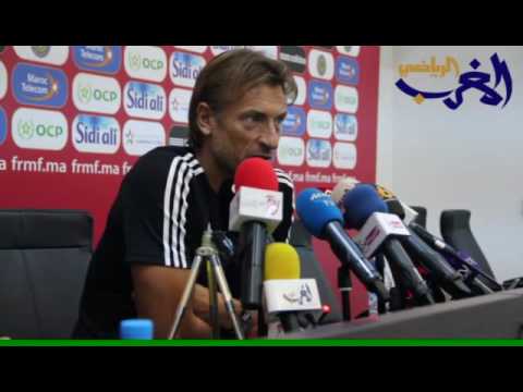 بالفيديو هيرفي رونار يكشف عن التشكيلة التي سوف يخوض بها مباراة المغرب أمام ساوتومي