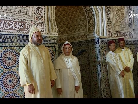 الملك محمد السادس يتقبل تهاني عيد الأضحى المبارك في مسجد أهل فاس