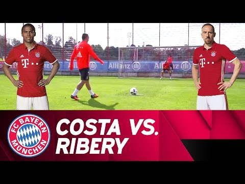 بالفيديو تحدي بين ريبيري و كوستا