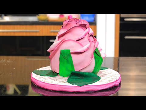 طريقة عمل كيكة الوردة