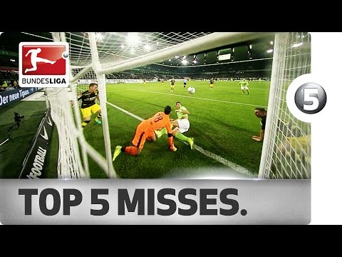 أغرب 5 أهداف مهدرة في الدورى الألماني حتى الآن