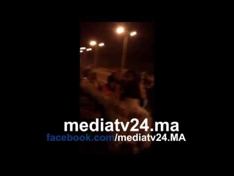 جماهيرغاضبة تعتدي على رجل أمن في أغادير