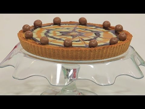بالفيديو طريقة عمل ومقادير تارت البسكوت بصوص الشكولاتة و الكراميل