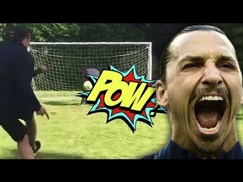 شاهد زلاتان يصوب الكرة على مؤخرة صديقه