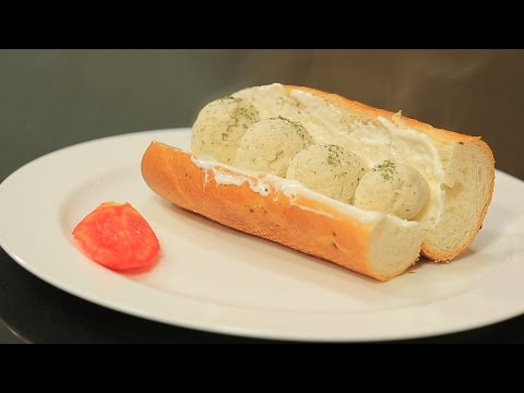 طريقة عمل سندويتش كرات الدجاج