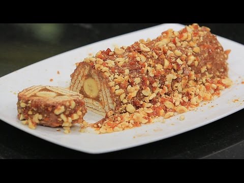 طريقة عمل بانوف رول بالشوكولاتة